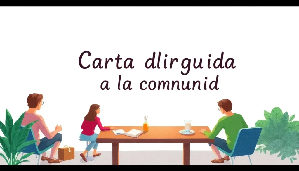 Carta dirigida a la comunidad Abogado Inmobiliario