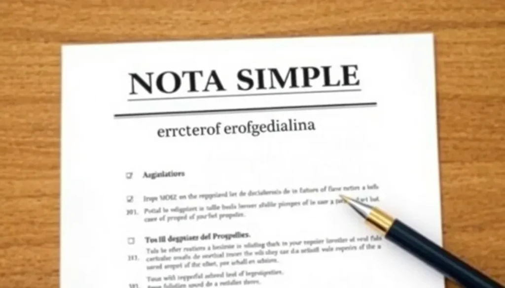 Nota simple del registro de propiedad en España Abogado Inmobiliario